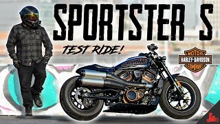 HarleyDavidson Sportster S TEST RIDE!