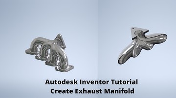 Autodesk Inventor Tutorials For Beginners-Exhaust Manifold