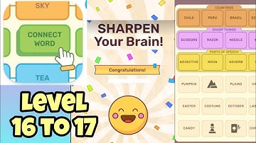 Connect Word Level 16 to 17 Answer || Kc