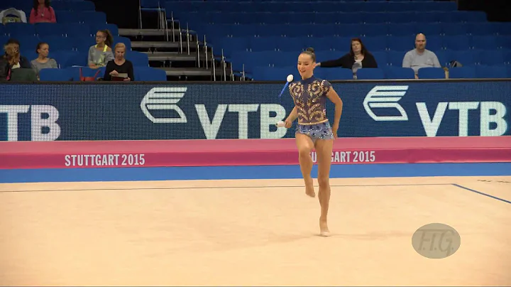 Sara STAYKOVA (BUL) 2015 Rhythmic Worlds Stuttgart...