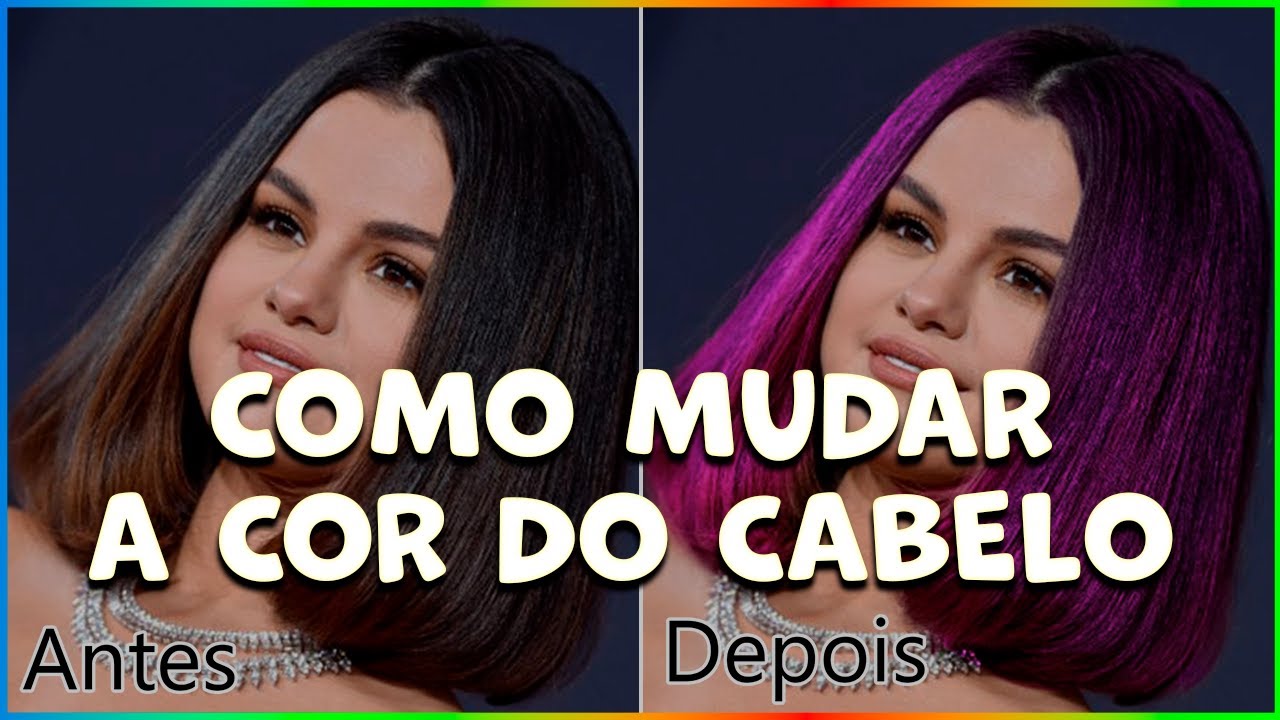 COMO MUDAR A COR DO CABELO DE FORMA FÁCIL - YouTube