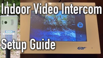 GBF Gate Intercom Indoor Wall Station Monitor Unboxing and Setup