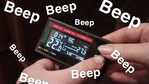 How To Turn Off The Over-Temperature Alarm On The Habistat Digital Thermostat