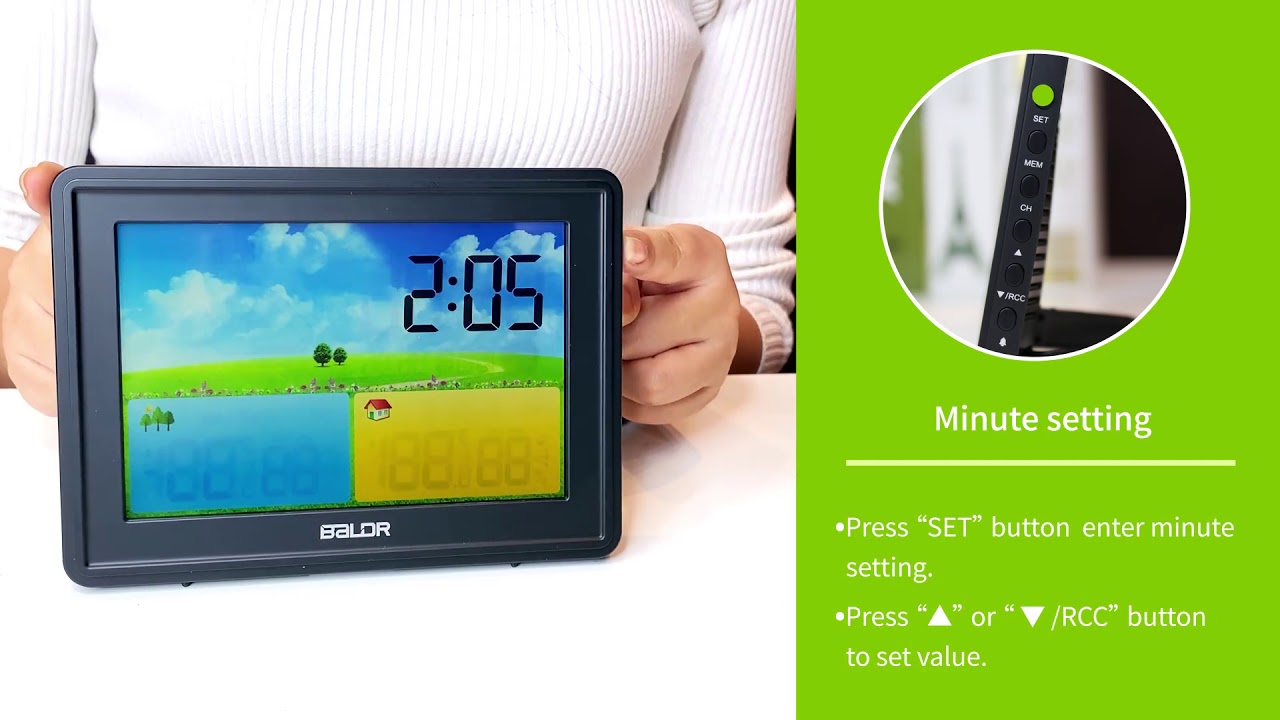 B0359WST2H2PR-V1 COLOR WEATHER STATION OPERATION VIDEO