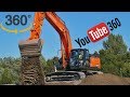 Hitachi 350LC-6 with Integrated GPS 360 VR Video