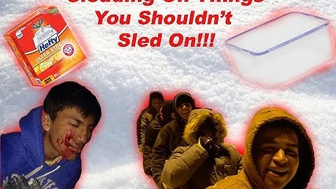 Sledding On Things You Shouldn