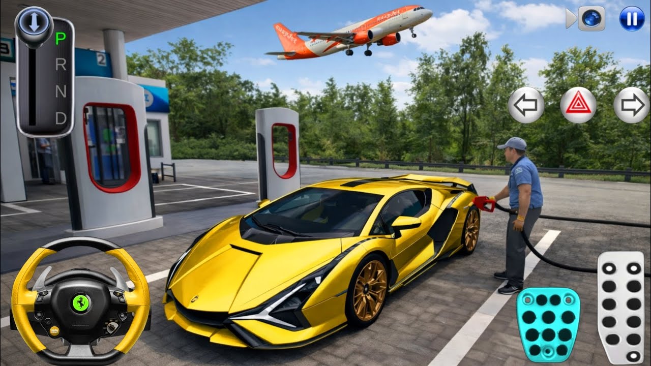 Supercar Refueling & Realistic Driving Experience 🇺🇸 3D Driving Class 2026 | Car Driving Games 2026