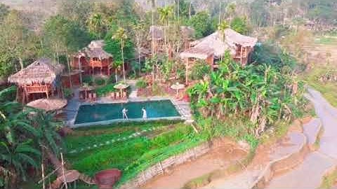 ✅ Toàn cảnh Pù Luông Natura Bungalows - Thiên nhiên thuần khiết #shorts