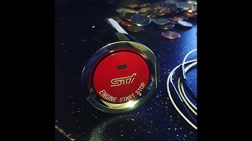 STi push start button install into Legacy GT