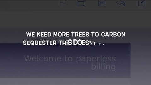 Save trees go paperless