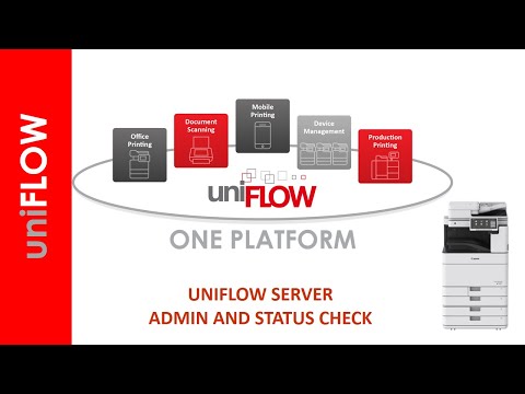 UNIFLOW ADMIN SERVICE CHECK & MFP MEAP APPLICATION SETUP