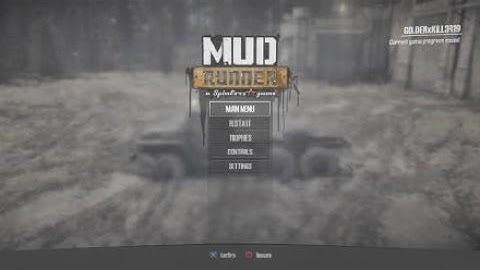 Spintires Mudrunner American Wilds edition Bog play through Part 2 Garage And Vehicles Unlocked