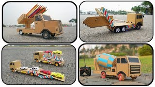 Diy 4 Rc Trucks from cardboard You can do at home - Amazing Remote Control Toys