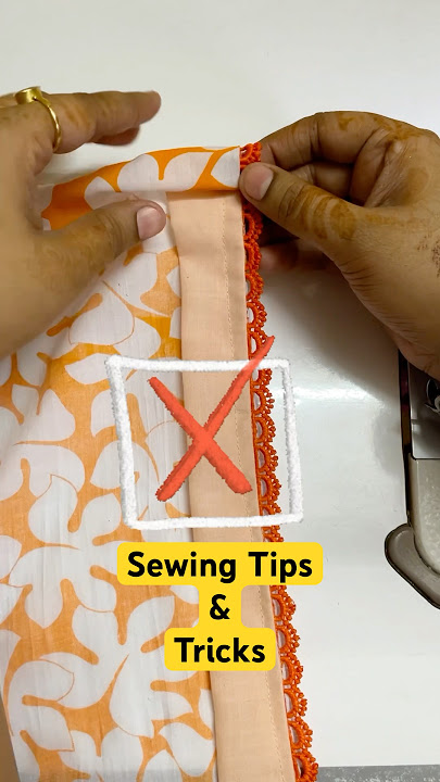 Perfect side slit sewing trick #sewinghacks #sewingtechniques