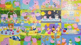 16 X Peppa Pig Jigsaw Puzzles For Kids And Toddlers  big Collection 