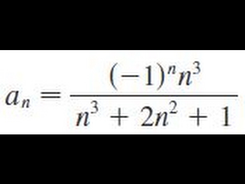 An 1 N N 3 N 3 2n 2 1 Determine Whether The Sequence Converges Or Diverges Youtube