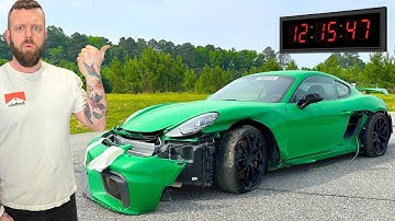 We Rebuilt A Crashed Porsche GT4 In 1 DAY!