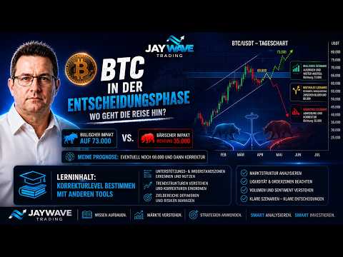 Video preview for BTC vor der Entscheidung: 73.000 $ oder Korrektur auf 35.000 $?