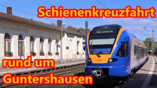 Schienenkreuzfahrt rund um Guntershausen