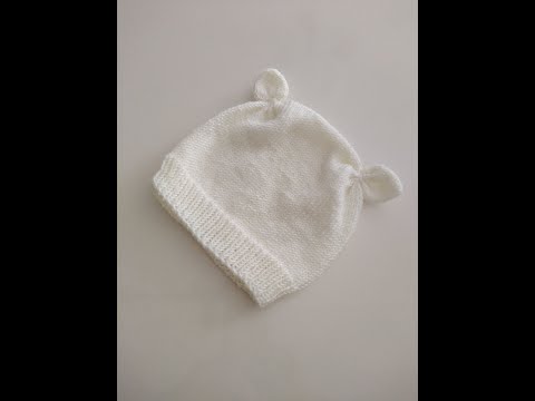 kulaklı bebek beresi yapılışı, ayıçık bere ( çok kolay bebek beresi) baby hat making, baby beanie