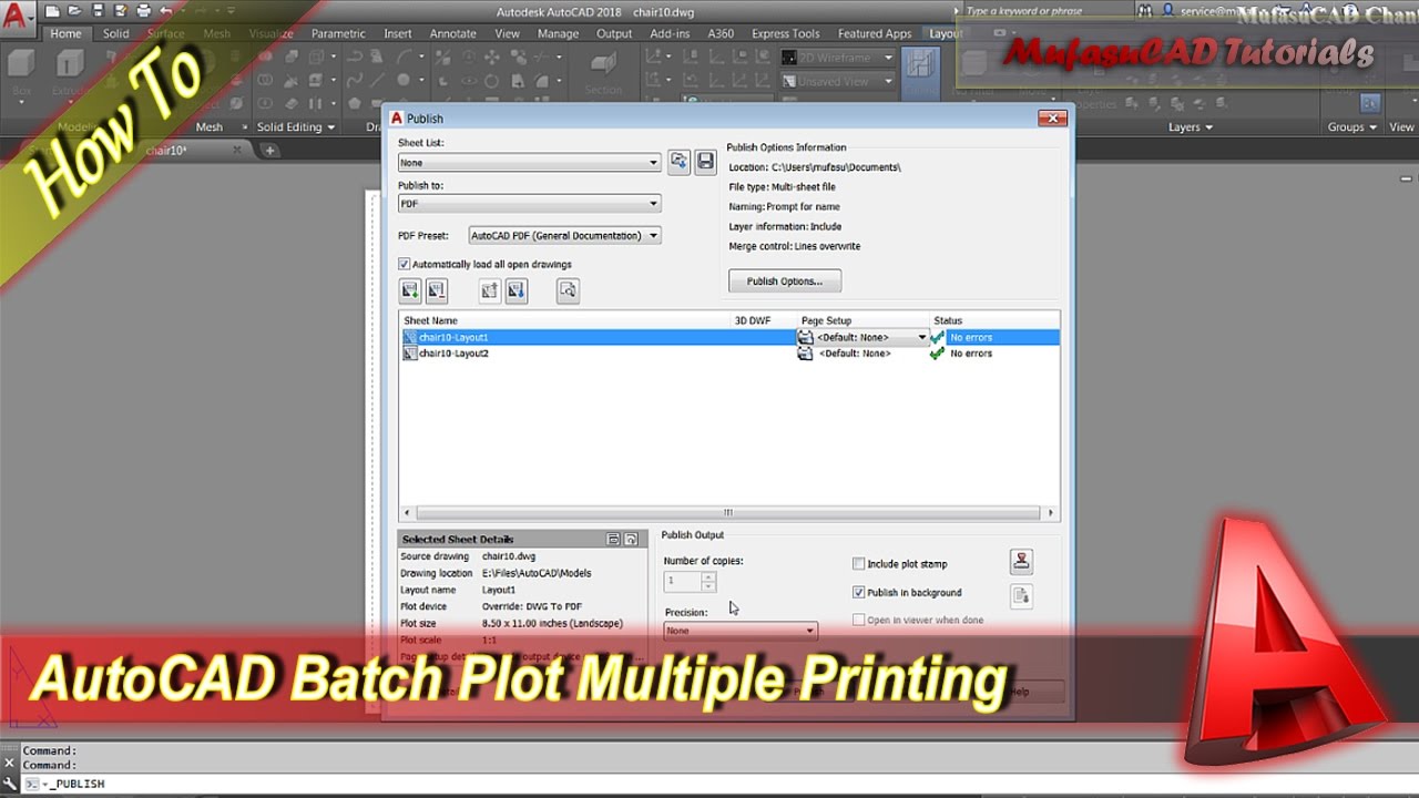 Autocad How To Batch Plot Multiple Printing YouTube Autocad How To Batch Plot Multiple Printing YouTube