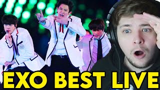 *new EXO fan* reacts to best of EXO live performances compilation