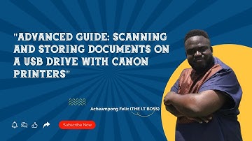"Advanced Guide: Scanning and Storing Documents on a USB Drive with Canon Printers"