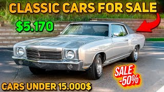 20 Flawless Classic Cars Under $15,000 Available on Craigslist Marketplace! Great Cheapest Cars!