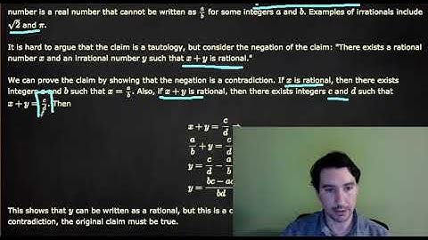 Proof by Contradiction