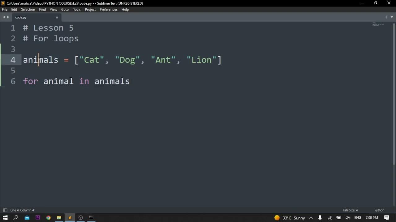 EP5 For loops in Python | Python basics course - YouTube