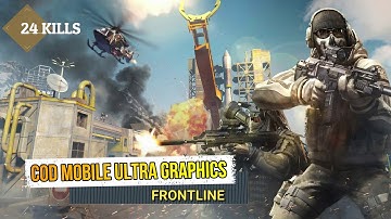 Frontline Crash | 24 Kills | 4K | 60fps | #27 Call Of Duty Mobile Ultra Graphics Gameplay #DTripleH