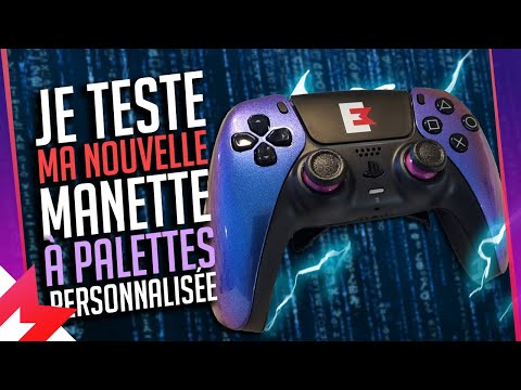 Je TESTE ma NOUVELLE MANETTE PS5 à PALETTES de BURN CONTROLLERS