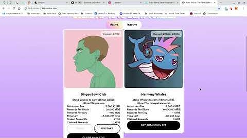 Staking NFTs to Earn on Harmony ONE
