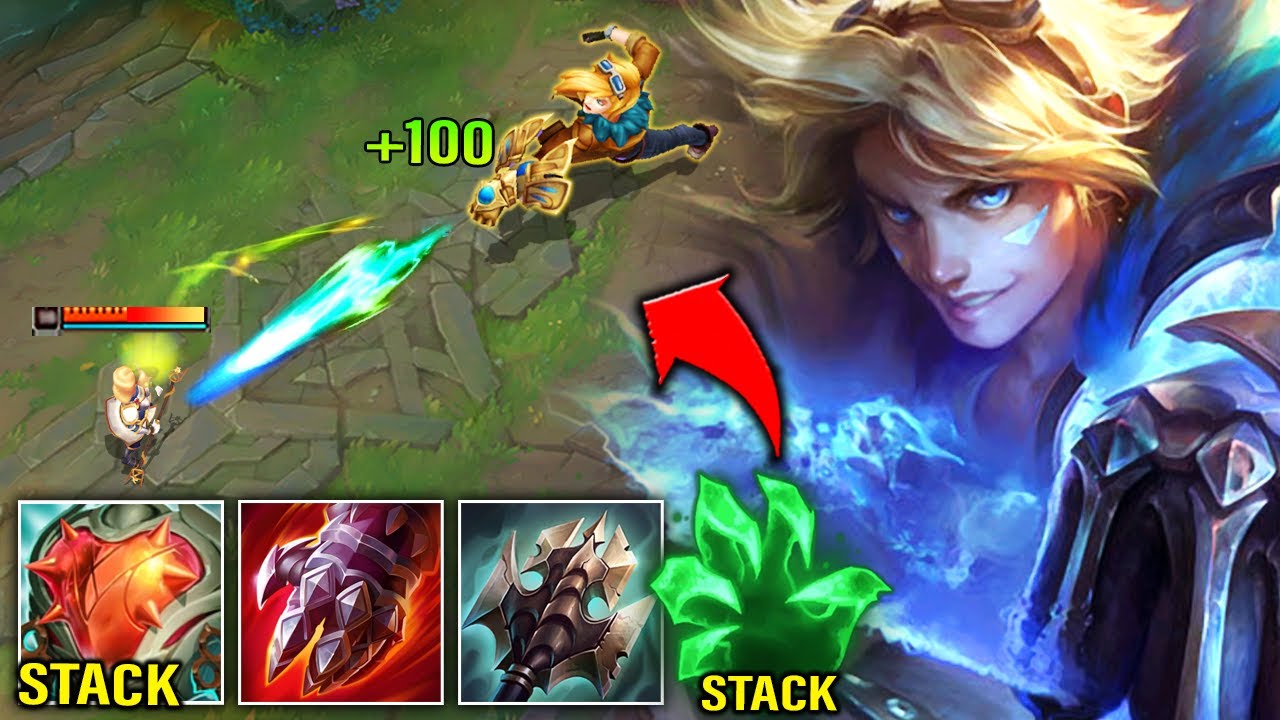 Ezreal, but stack for and become unkillable (5000 HP AT 25 MINUTES) -