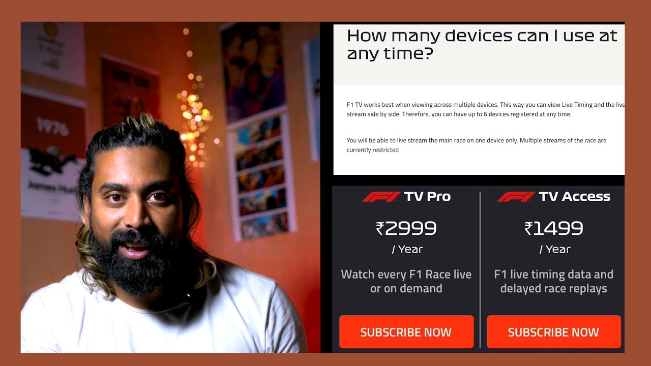 How to watch f1 race in India F1 TV PRO Explained