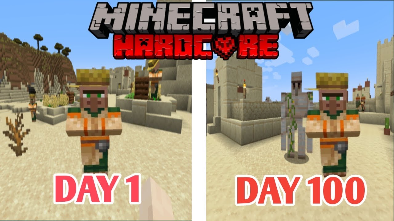 I survived 100 days in desert only world (HINDI) @TechnoGamerzOfficial ...