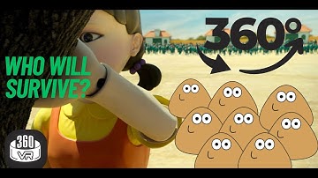 "POU vs Squid Game Doll?! 💀😂 | Insane 360° Video