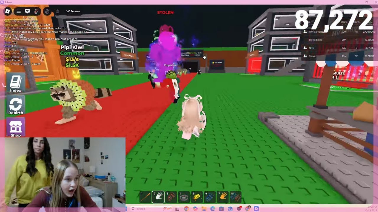 У МАЛЕНЬКОЙ СЕСТРЁНКИ УКРАЛИ МОЗГОРОДА В STEAL A BRAINROT (Полное видео по запросу)