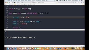 C++ mit Xcode programmieren - Die Länge von Strings bestimmen