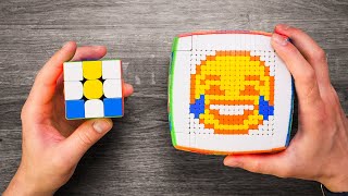 All Emoji on Rubik’s cube [3x3 - 30x30]