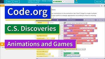 Code.org Lesson 28.6 Project - Design a Game | Tutorial with Answers | C.S. Discoveries Unit 3