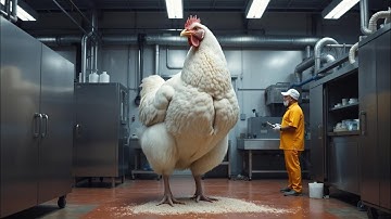 "Inside Poultry Factory: Giant Chicken Processing | Real Factory Workflow"