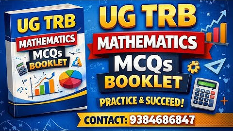 UG TRB MATHEMATICS MCQS BOOKLET CON 9384686847