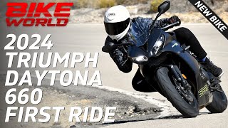 2024 Triumph Daytona 660 | First Launch Ride by Bike World 22,772 views 1 month ago 13 minutes, 55 seconds
