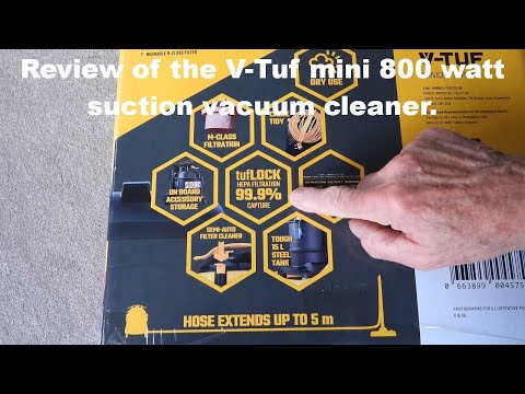 The V-Tuf mini vacuum complete review.