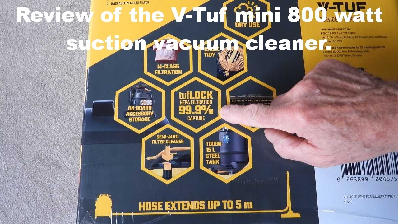 The V-Tuf mini vacuum complete review.