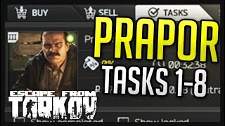 Prapor Tasks 1 8 Complete Guide Escape From Tarkov Youtube