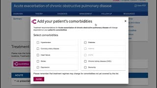 How to use the BMJ Best Practice Comorbidities Manager