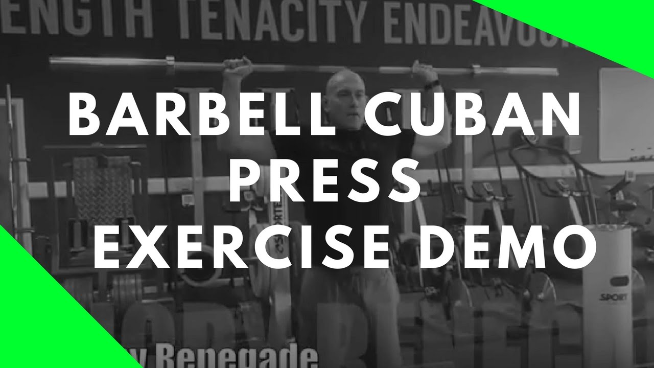 Rugby Renegade | Barbell Cubans - Exercise Demo - YouTube
