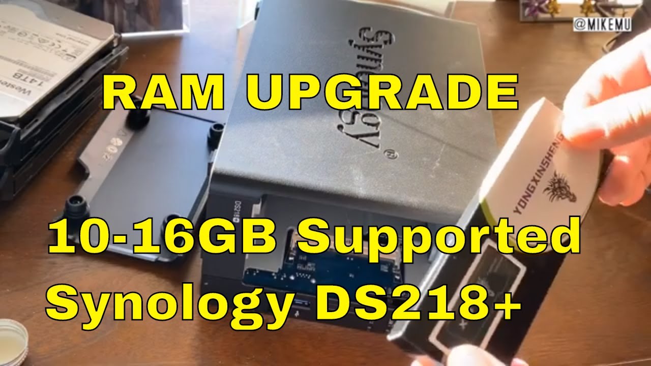 Upgrade Synology DS218+ RAM | Going from 2 GB to 10 GB in Minutes - YouTube